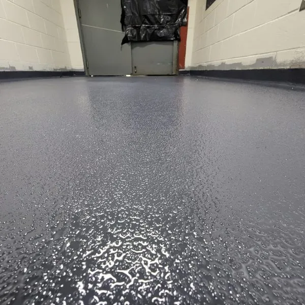 Epoxy flake finish garage floor Sarasota County