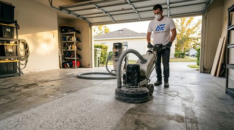 Diamond grinding concrete surface preparation Sarasota County
