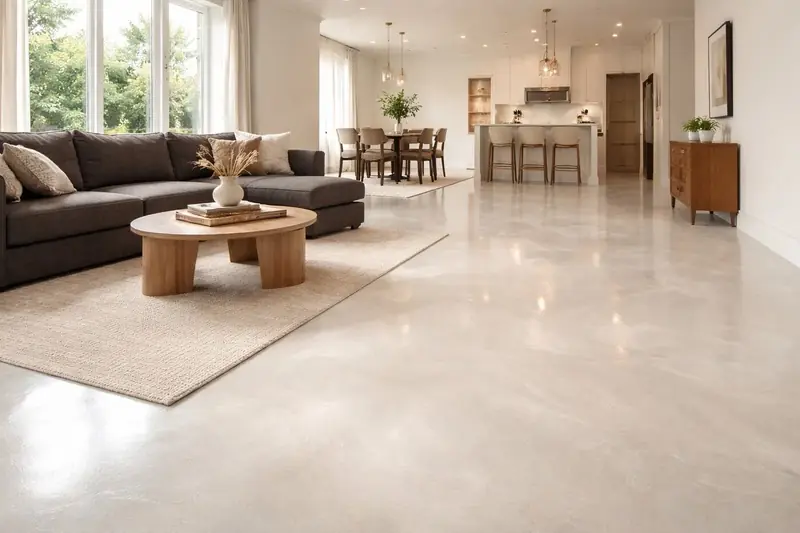 Residential metallic epoxy floor Sarasota County Florida